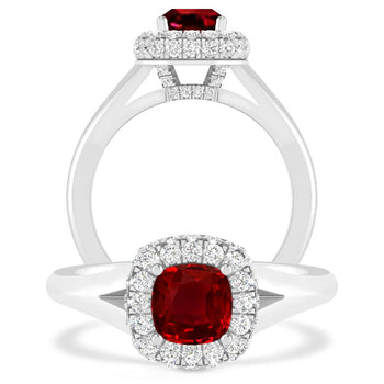 White Gold - Ruby