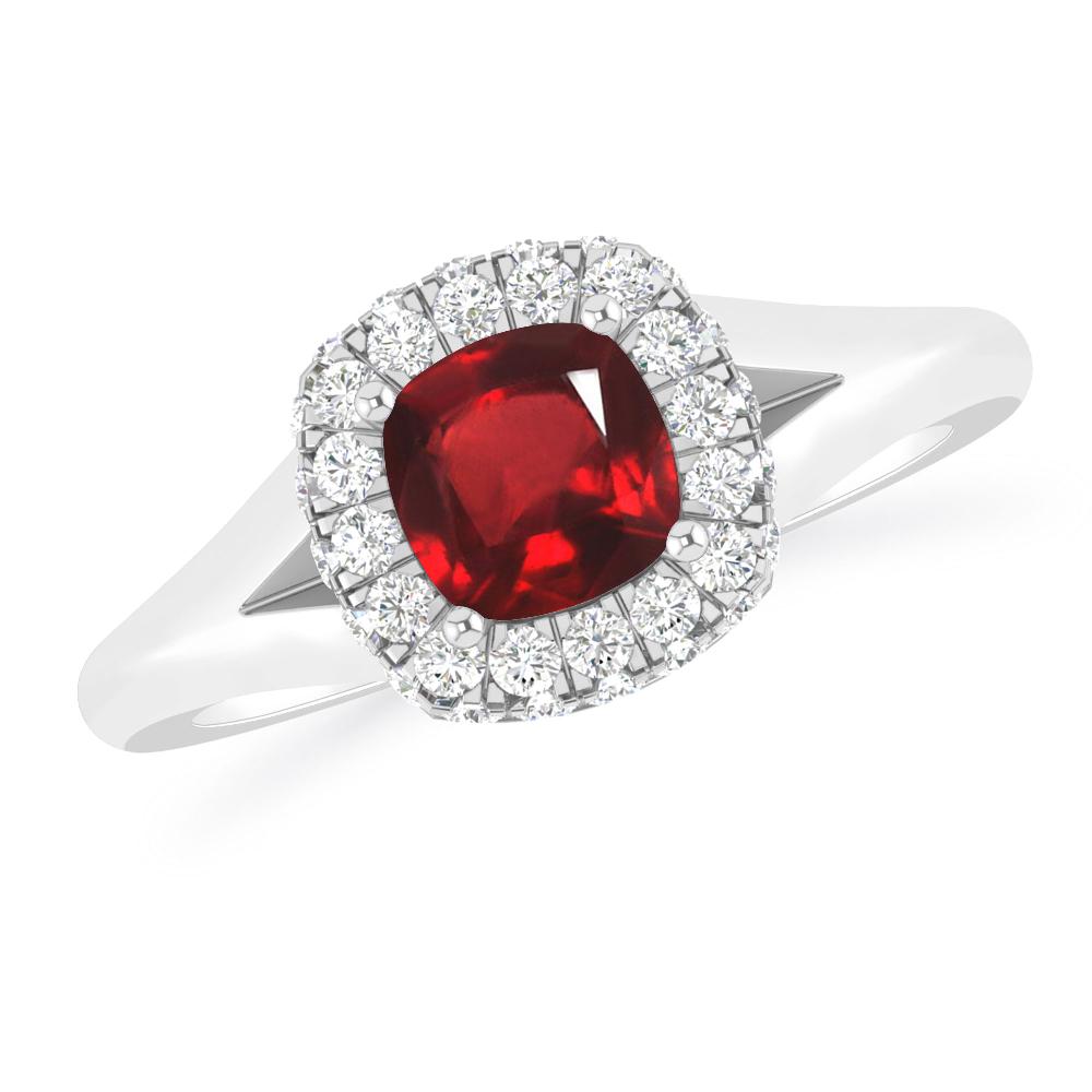 White Gold - Ruby