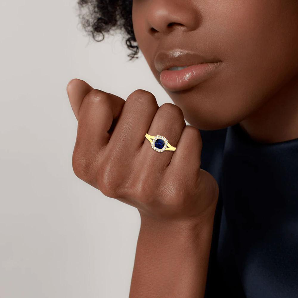 Yellow Gold - Sapphire