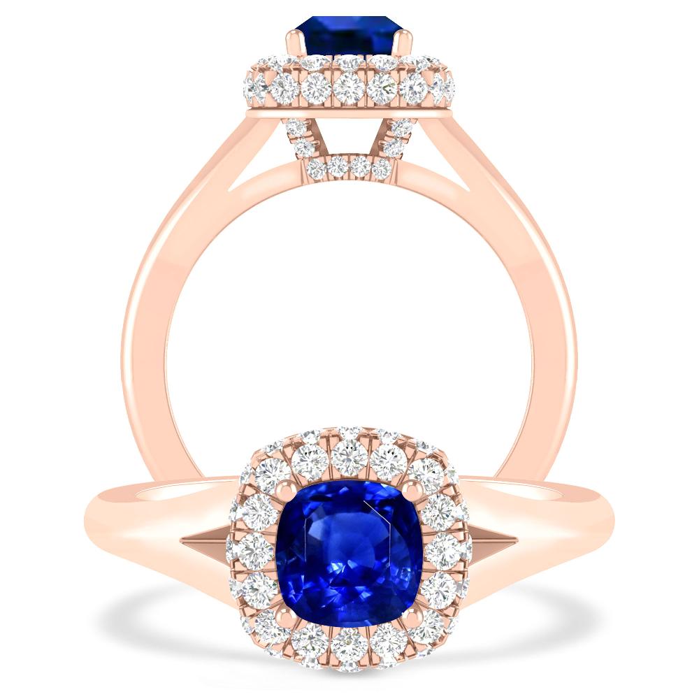 Rose Gold - Sapphire