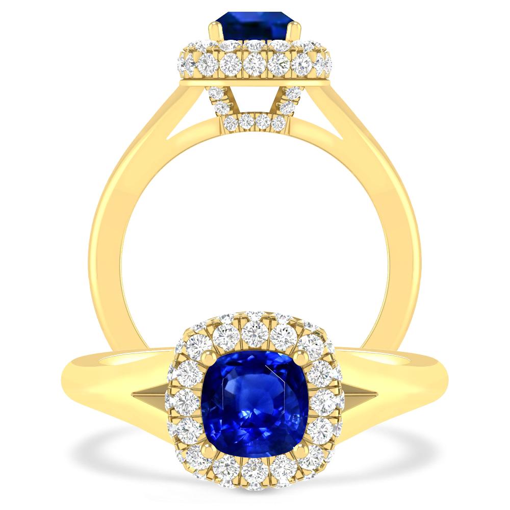 Yellow Gold - Sapphire