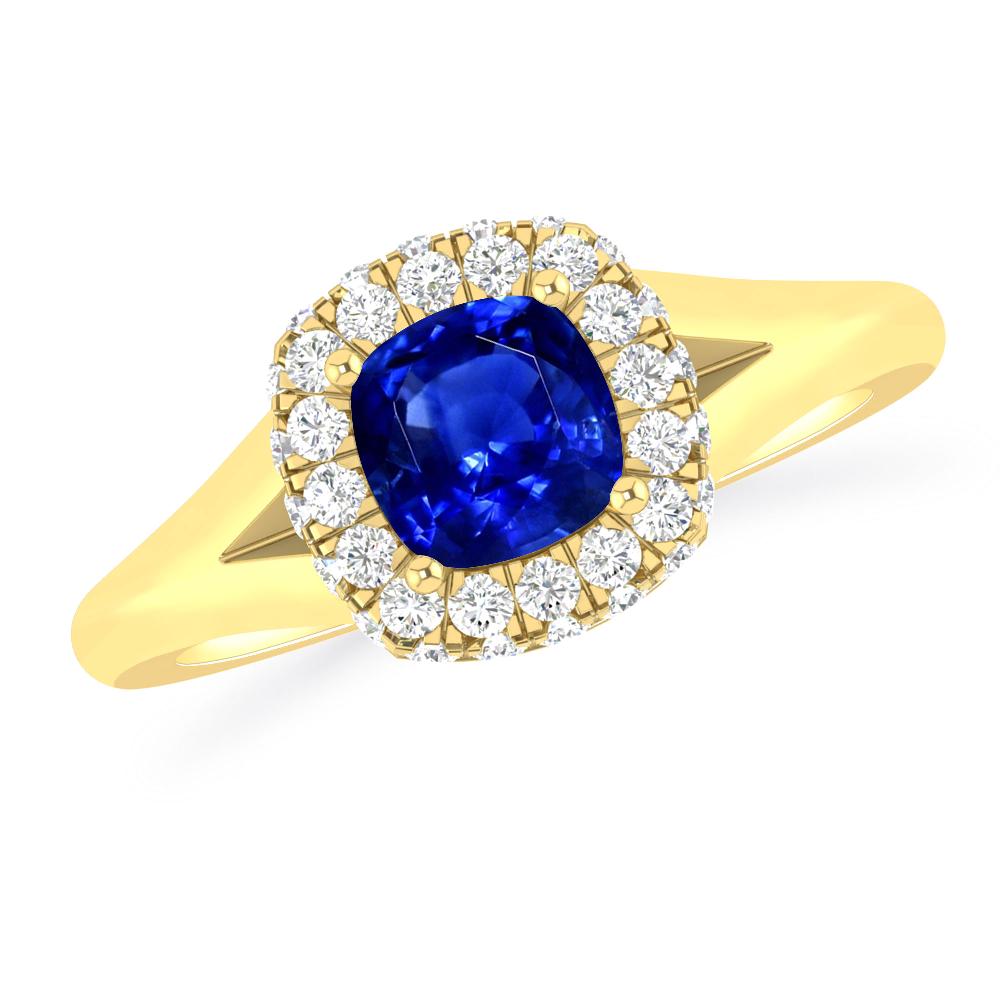 Yellow Gold - Sapphire