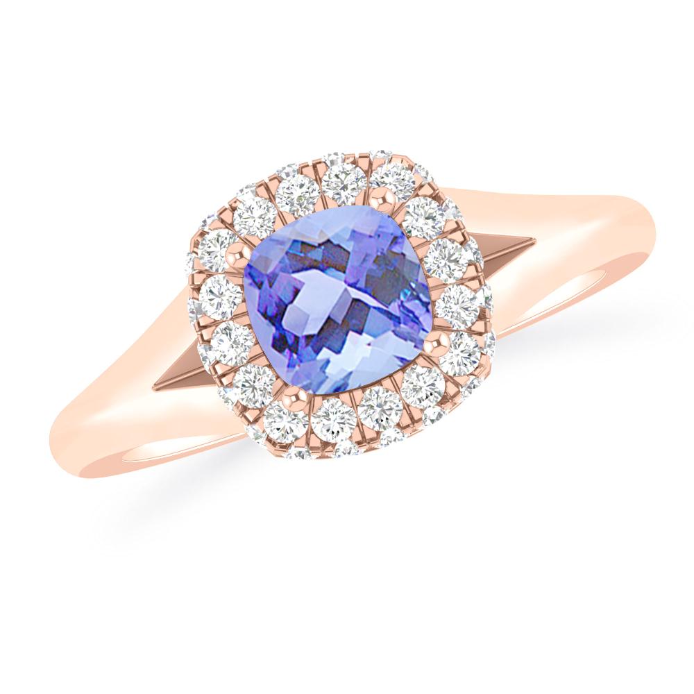 Rose Gold - Tanzanite