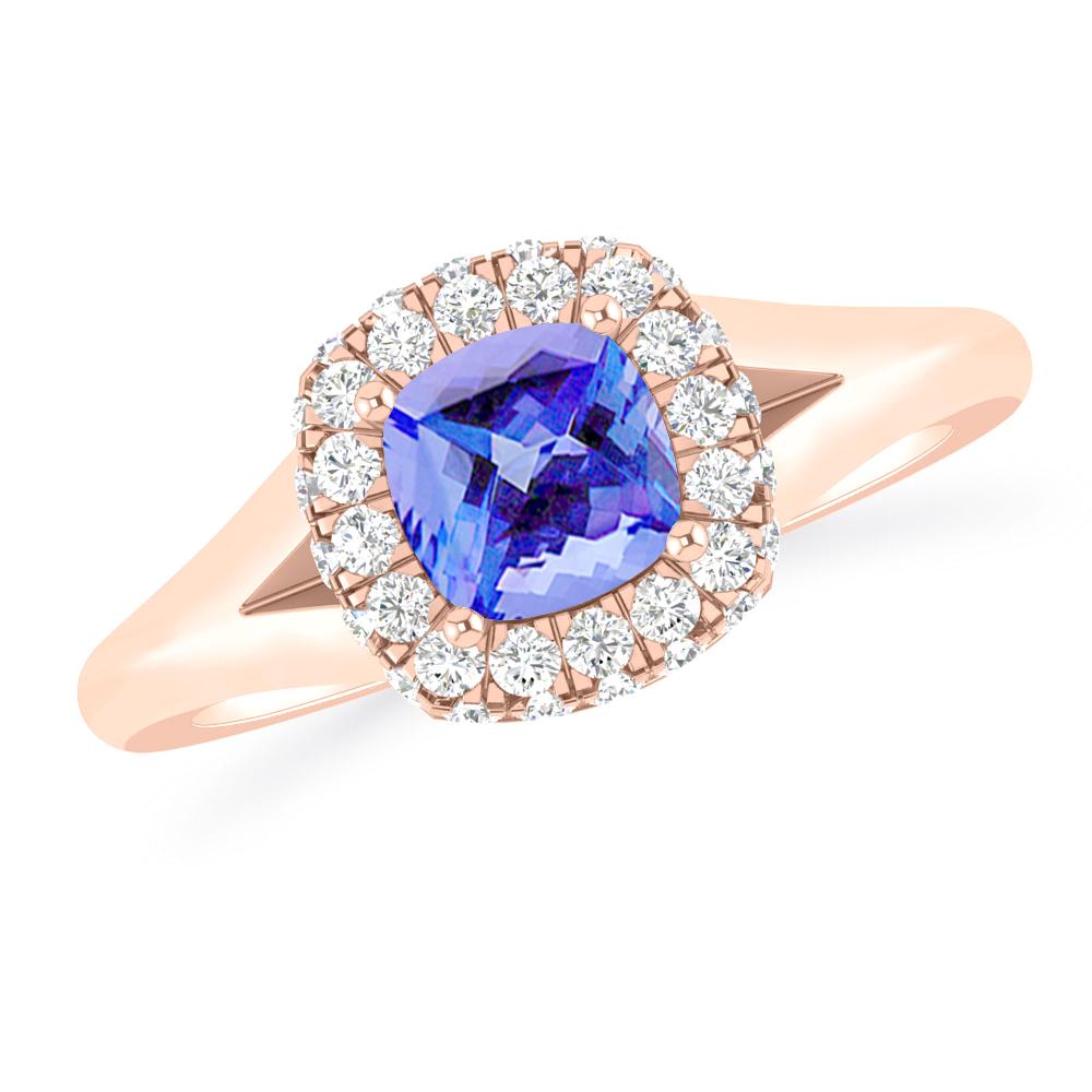 Rose Gold - Tanzanite