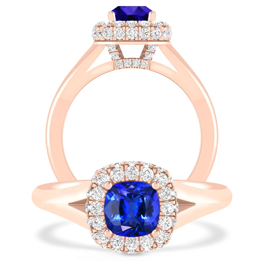 Rose Gold - Tanzanite