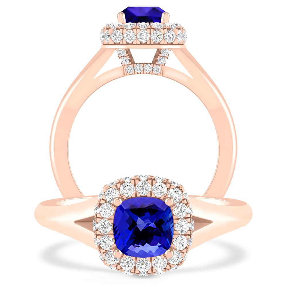 Rose Gold - Tanzanite