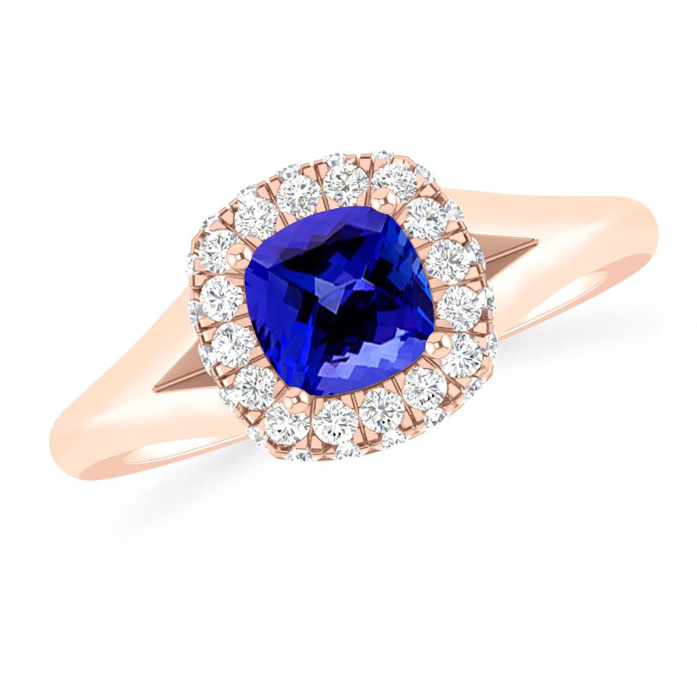 Rose Gold - Tanzanite