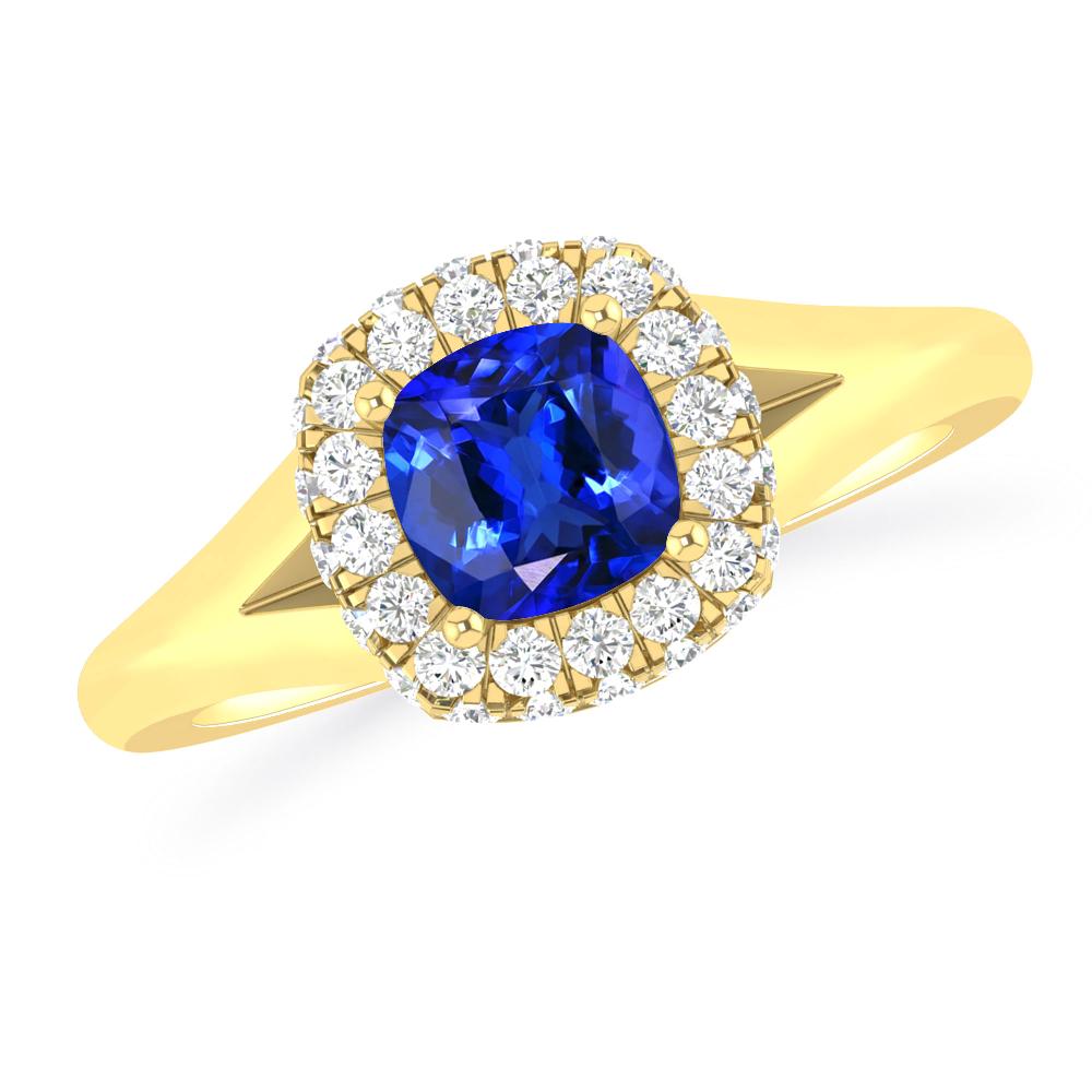 Yellow Gold - Tanzanite