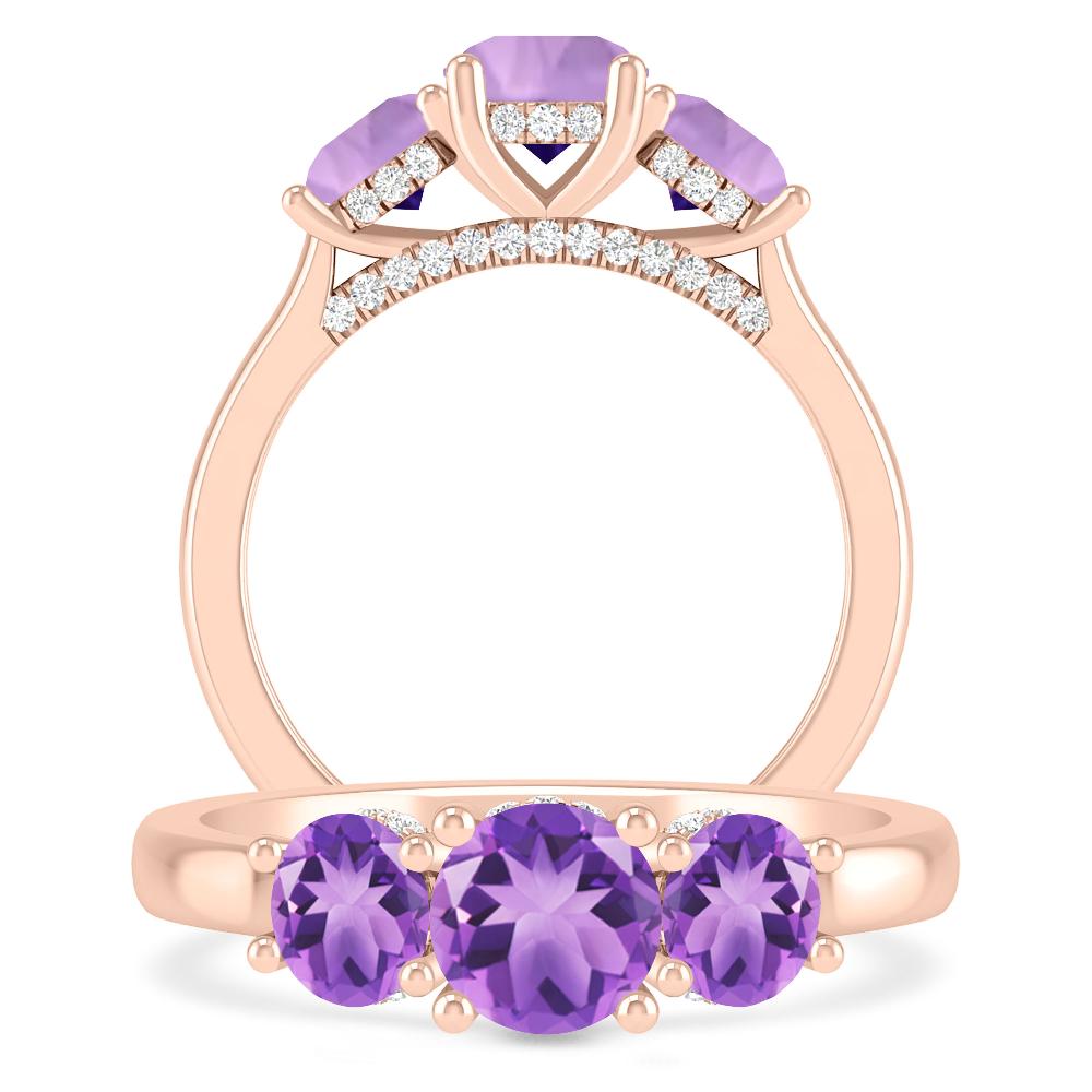 Rose Gold - Amethyst