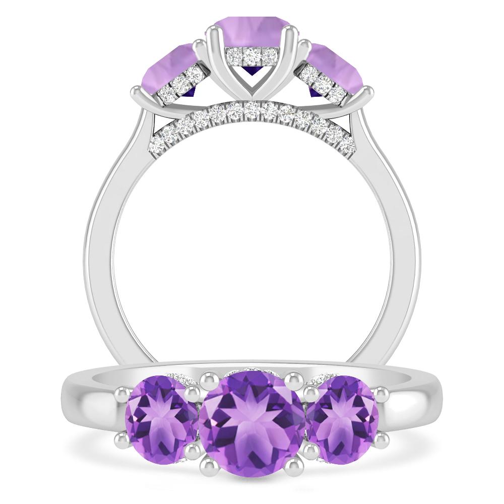 White Gold - Amethyst