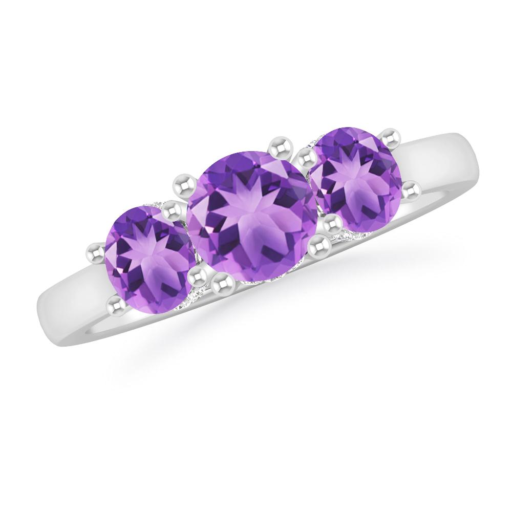 White Gold - Amethyst