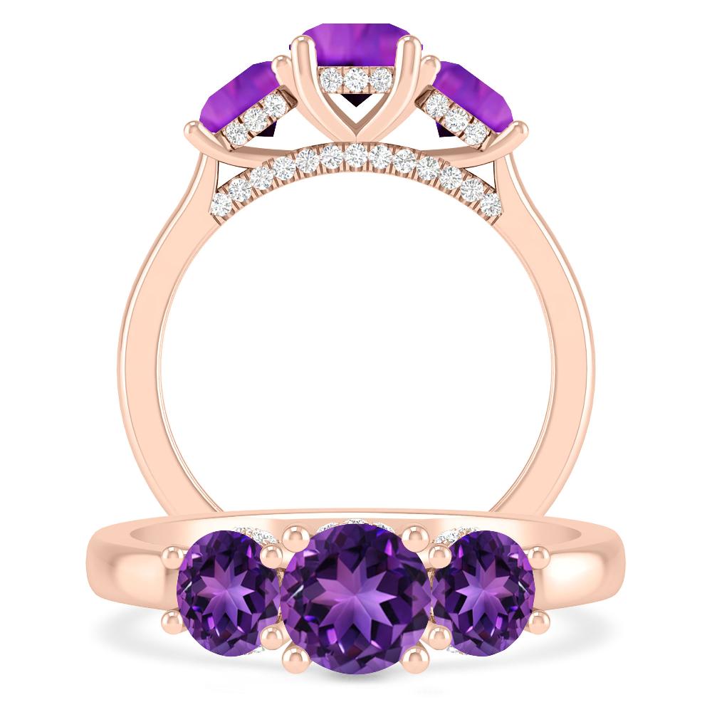 Rose Gold - Amethyst