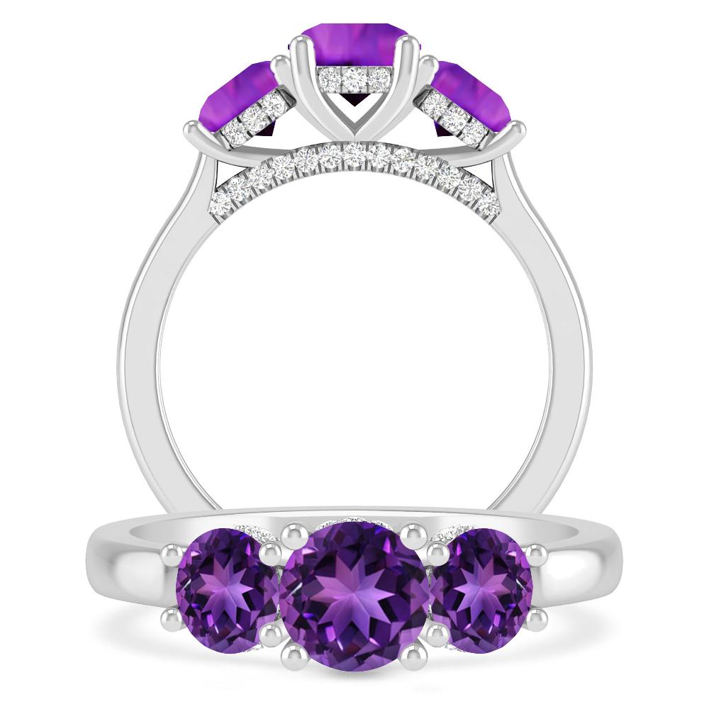 White Gold - Amethyst