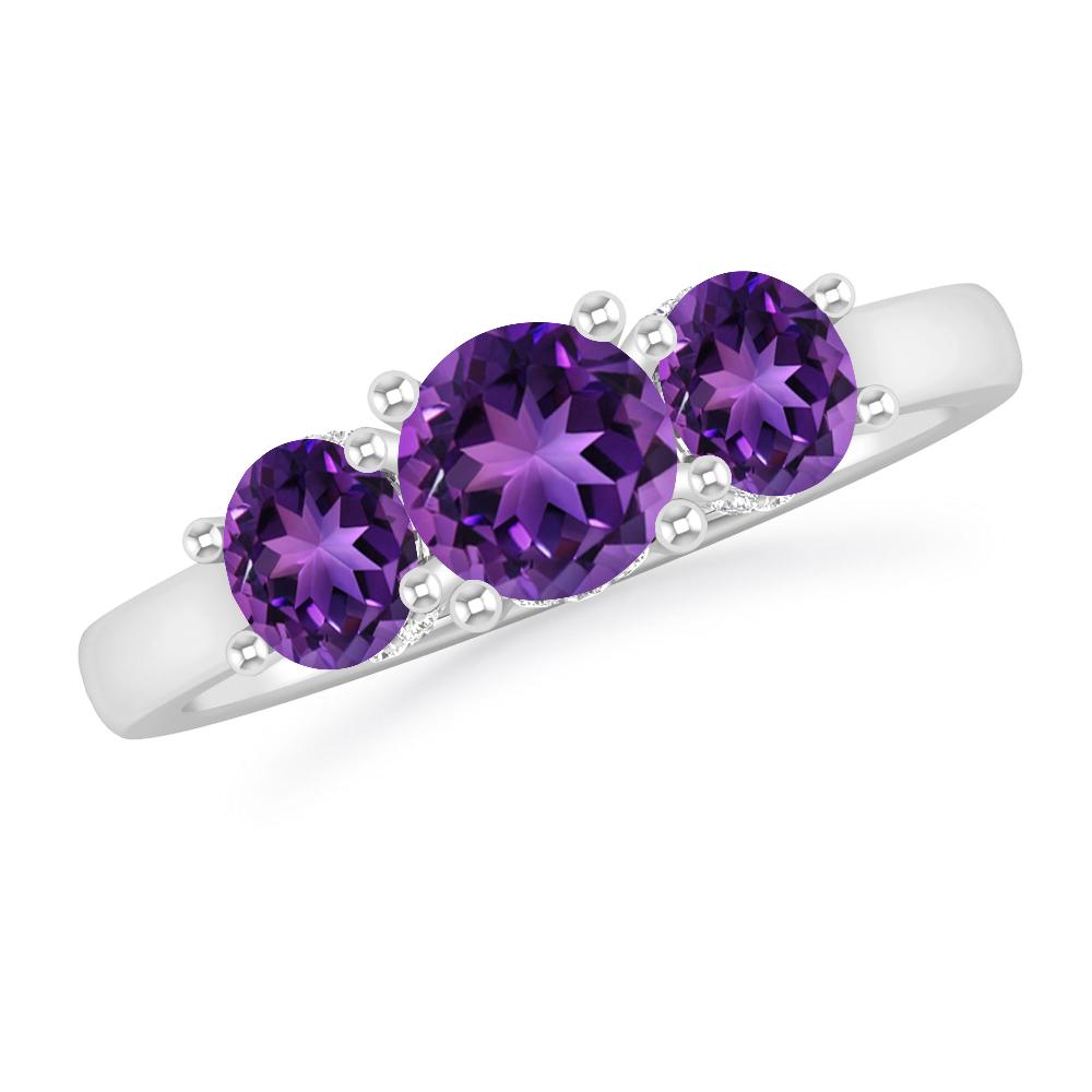 White Gold - Amethyst