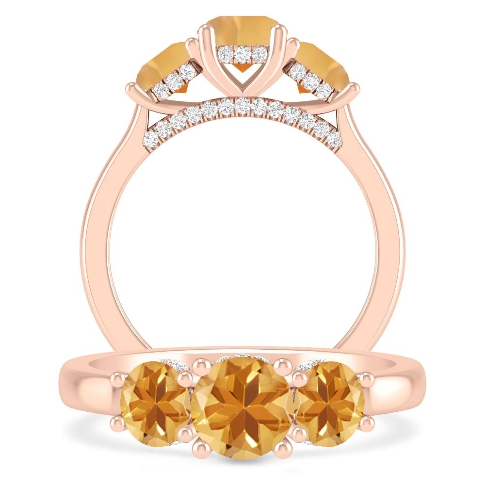 Rose Gold - Citrine