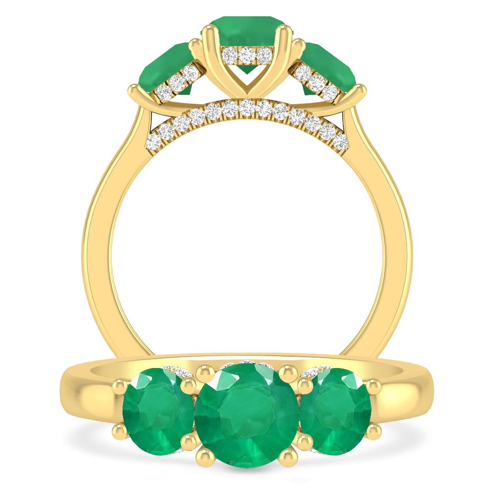 Yellow Gold - Emerald