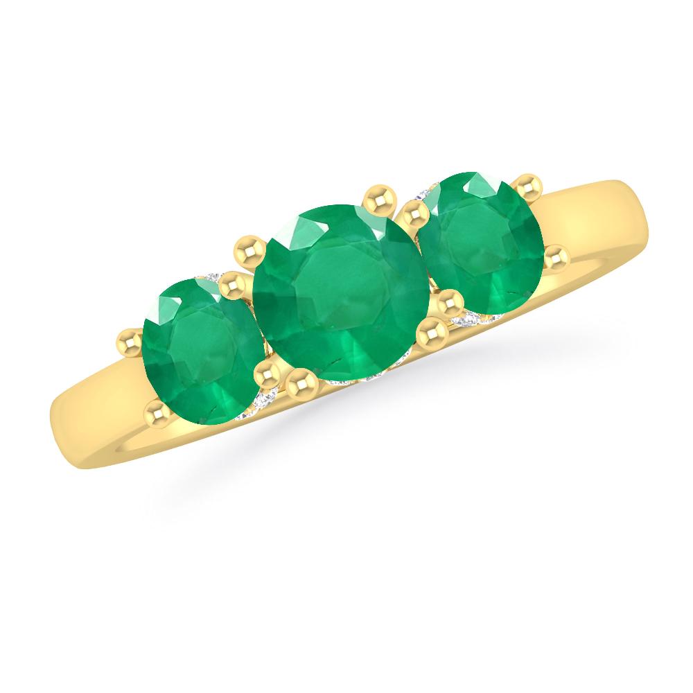 Yellow Gold - Emerald