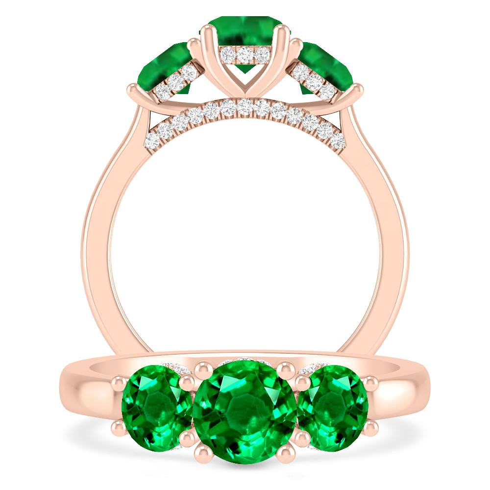 Rose Gold - Emerald