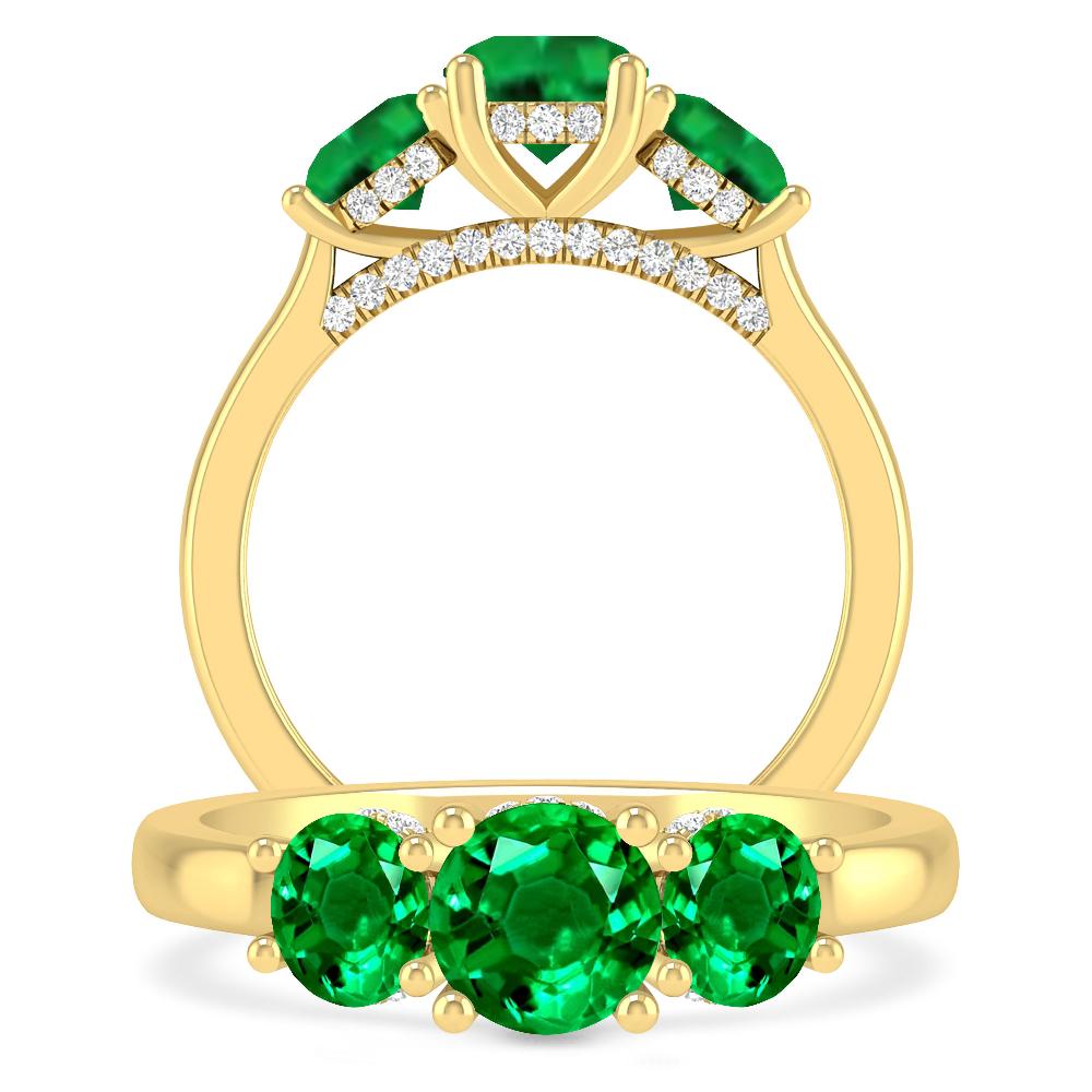 Yellow Gold - Emerald