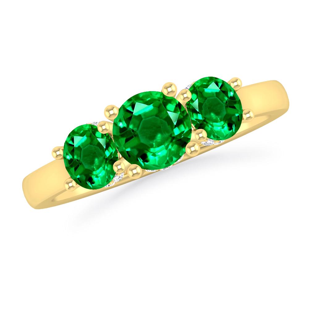 Yellow Gold - Emerald