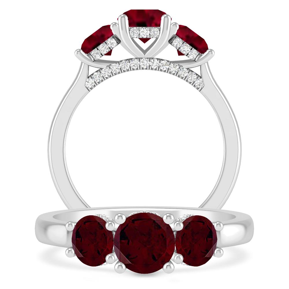 White Gold - Garnet