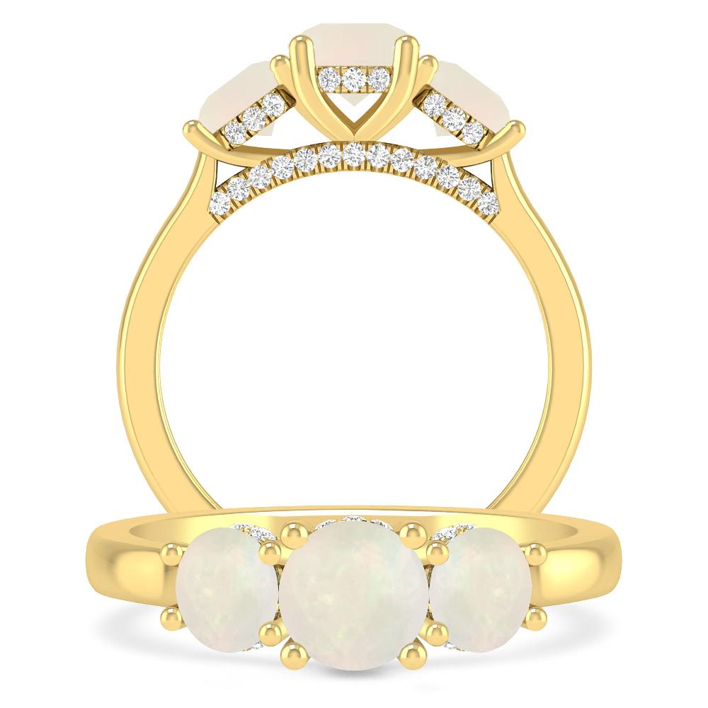 Yellow Gold - Opal