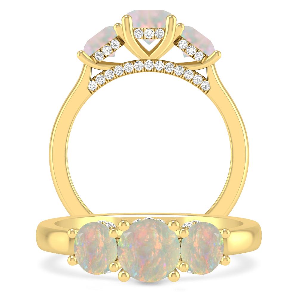 Yellow Gold - Opal