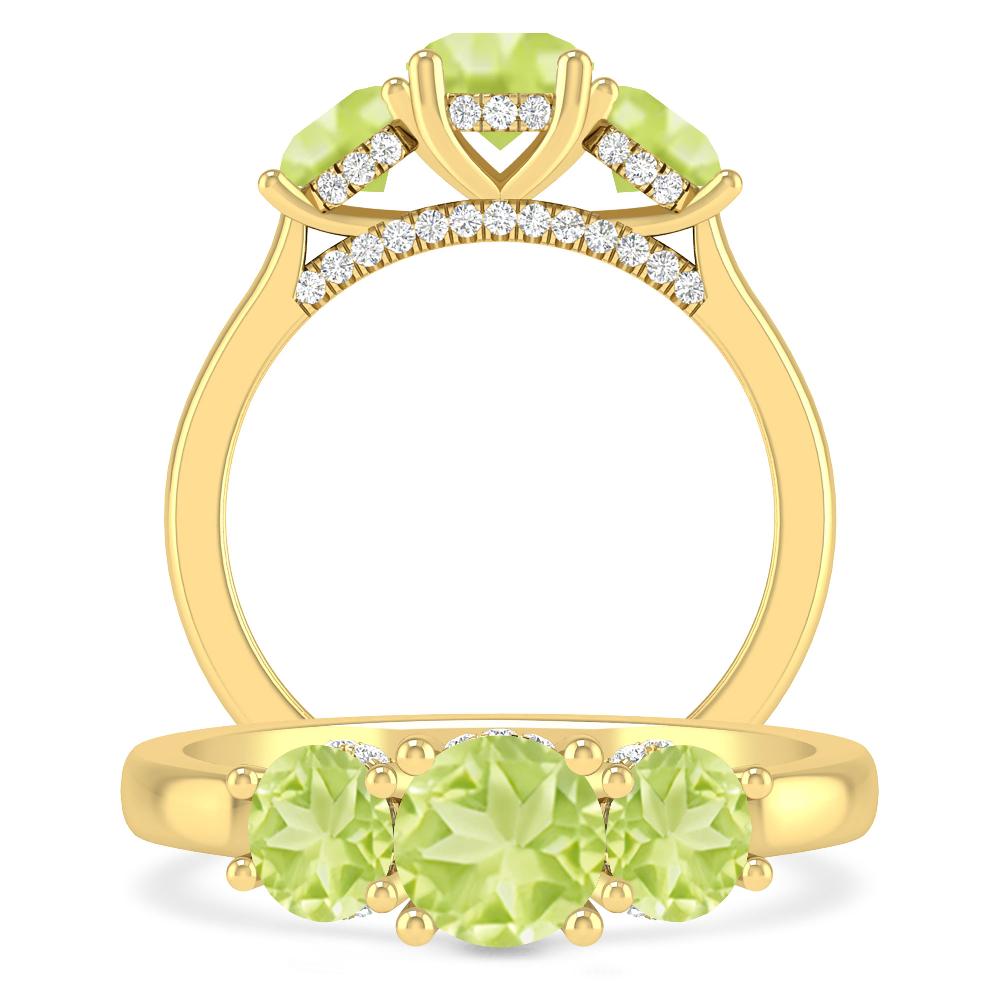 Yellow Gold - Peridot