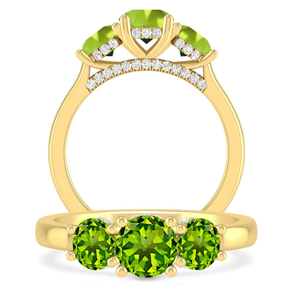 Yellow Gold - Peridot