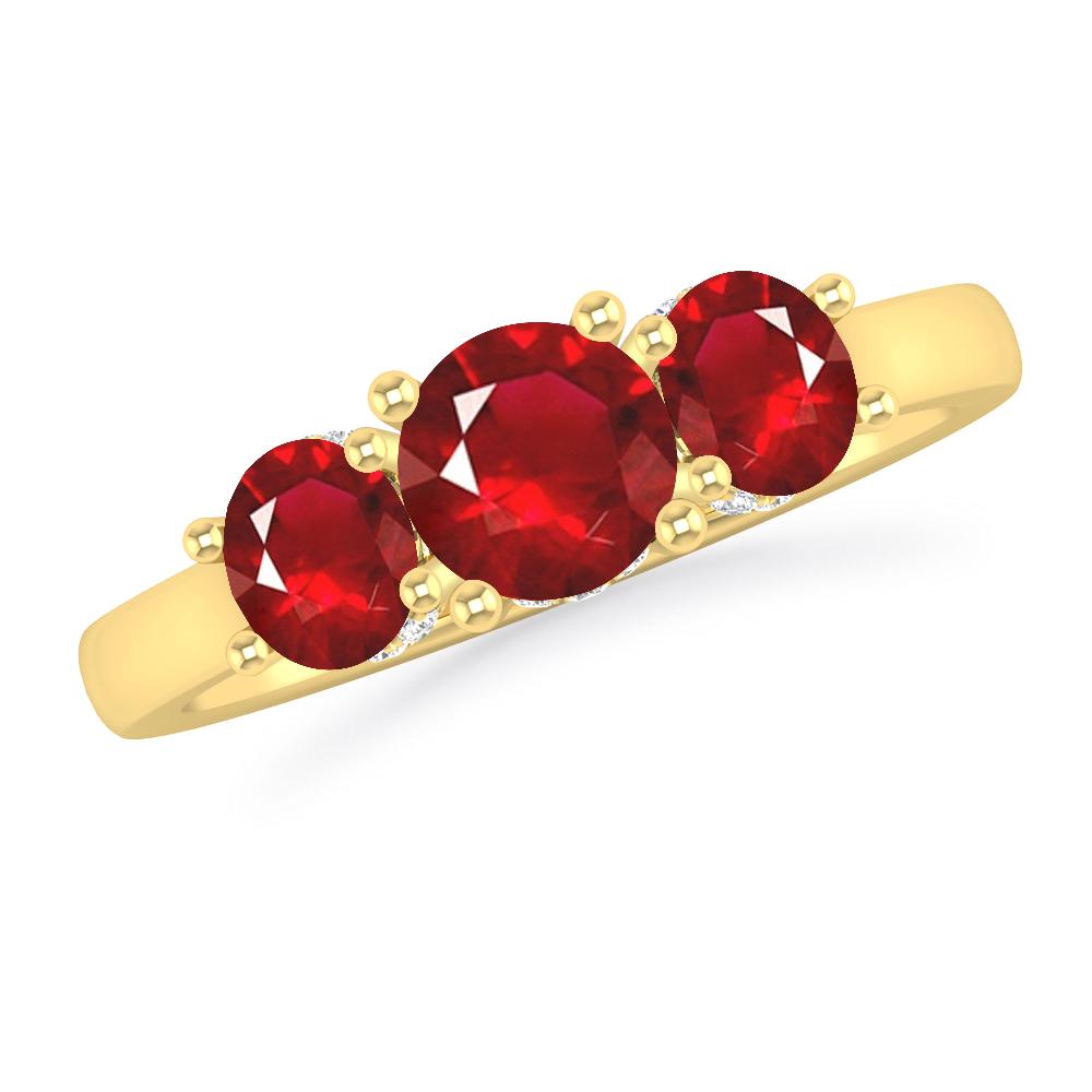 Yellow Gold - Ruby