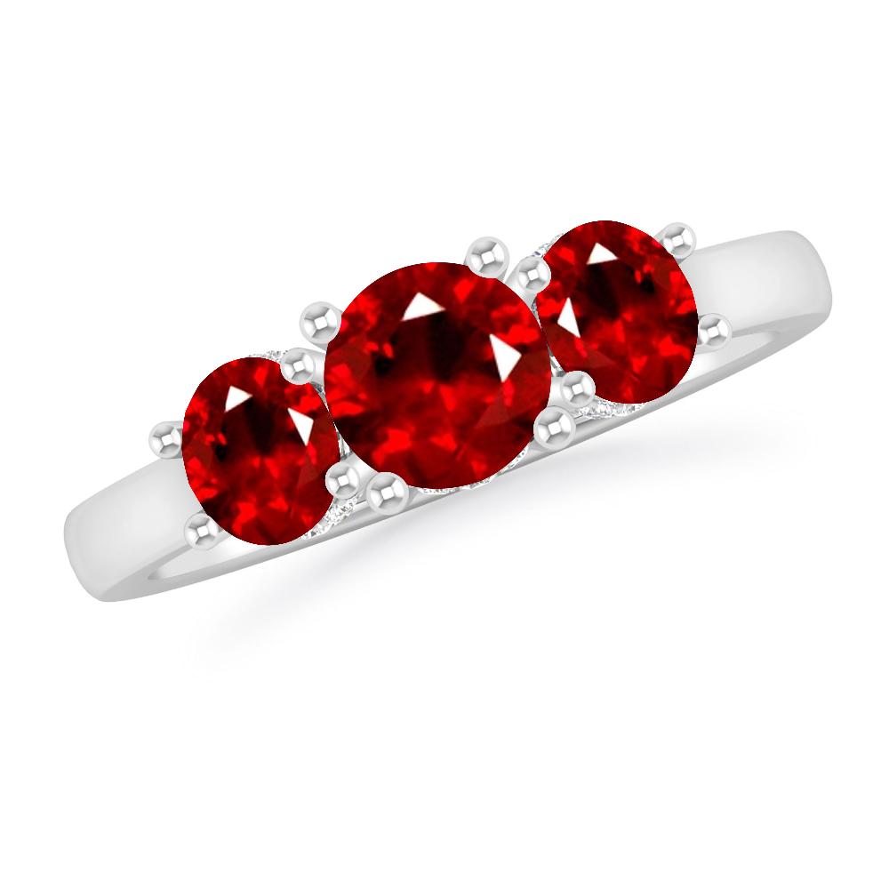 White Gold - Ruby