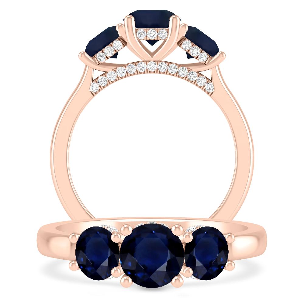 Rose Gold - Sapphire