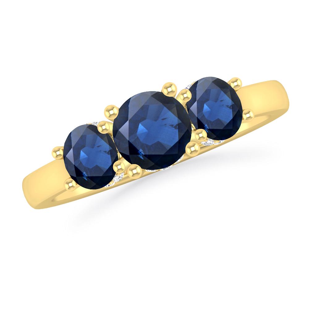 Yellow Gold - Sapphire