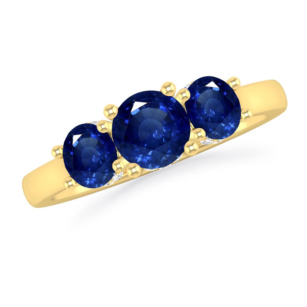 Yellow Gold - Sapphire