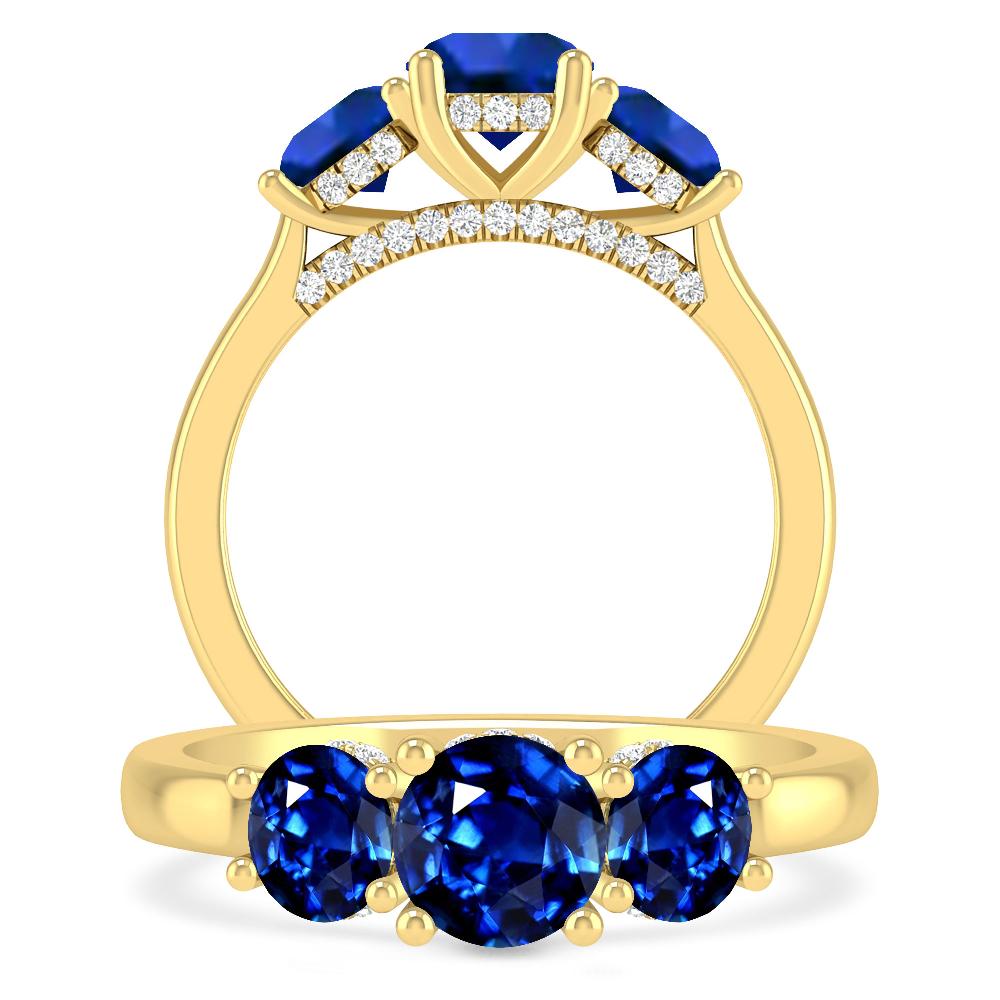 Yellow Gold - Sapphire