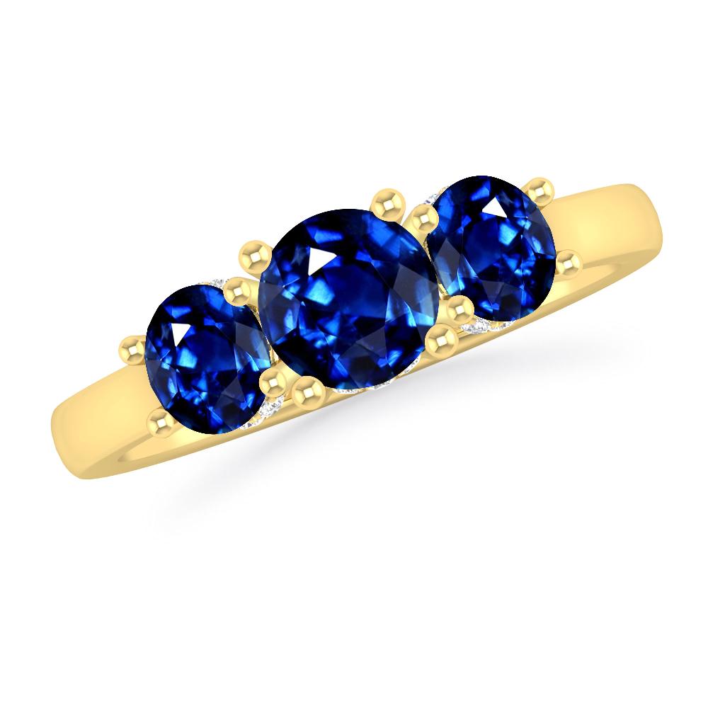 Yellow Gold - Sapphire