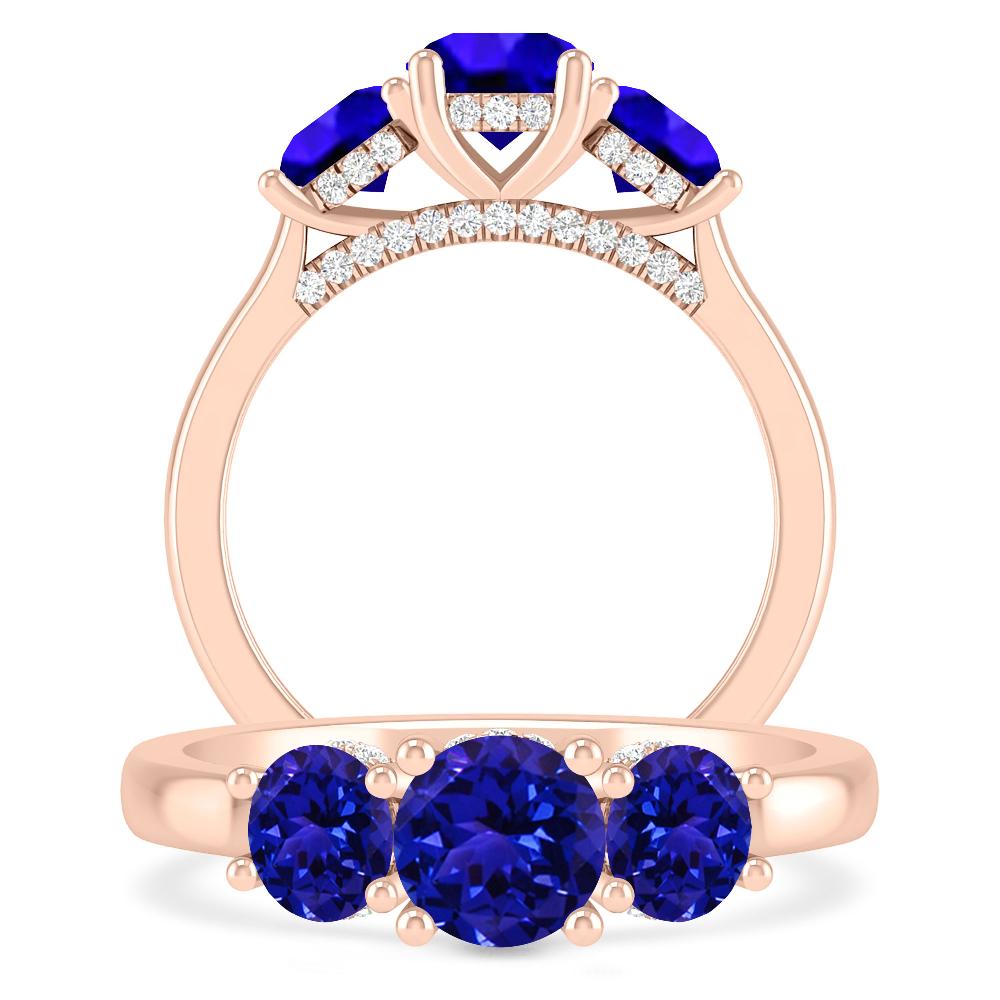 Rose Gold - Tanzanite