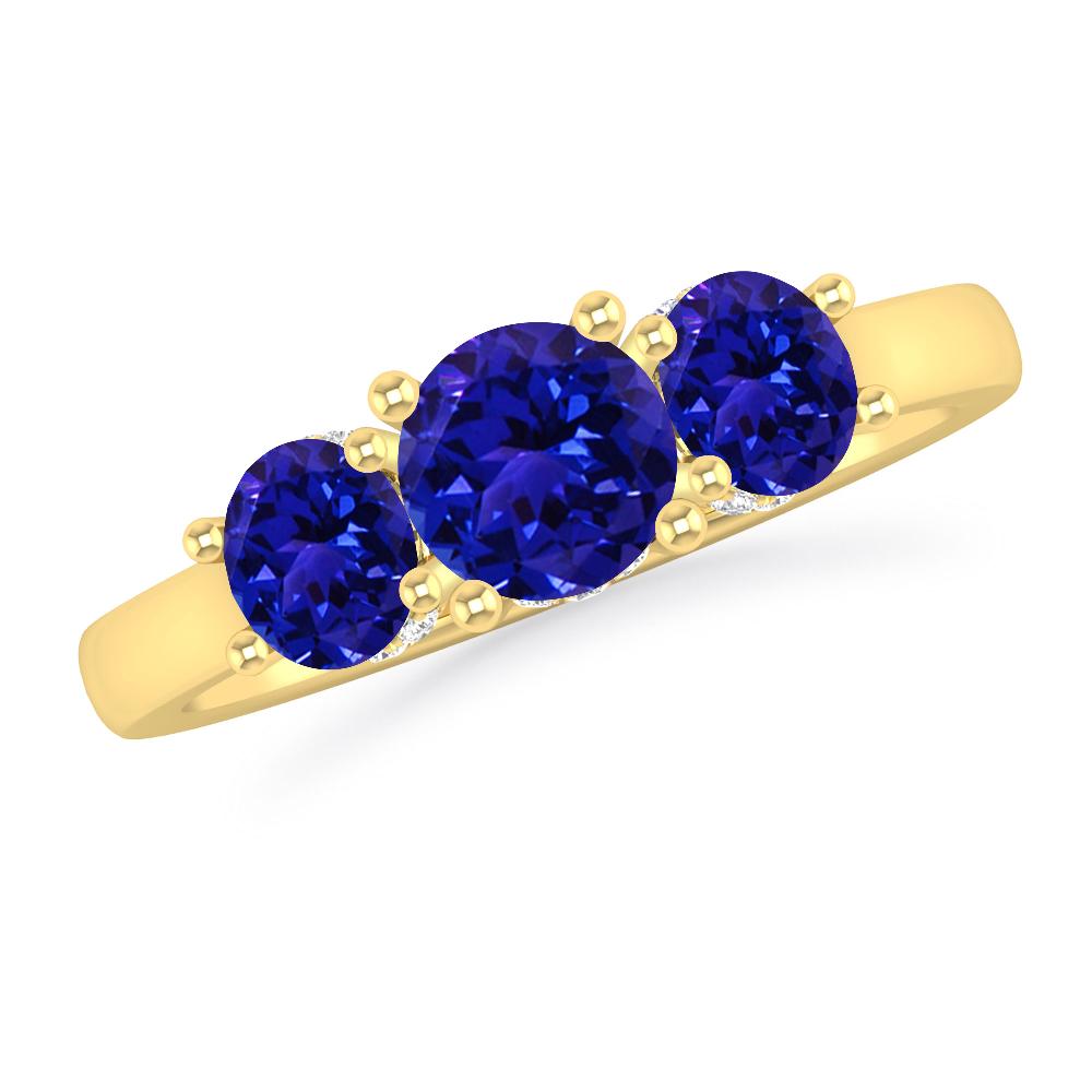 Yellow Gold - Tanzanite