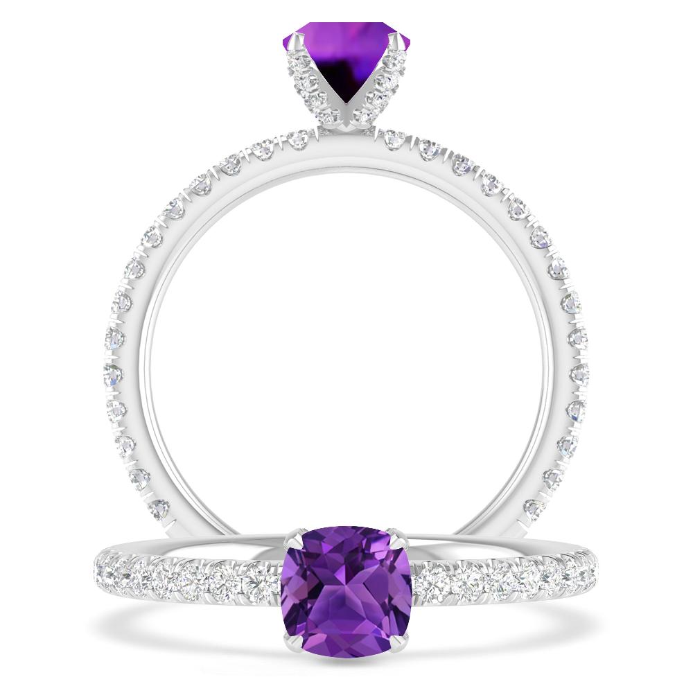 White Gold - Amethyst