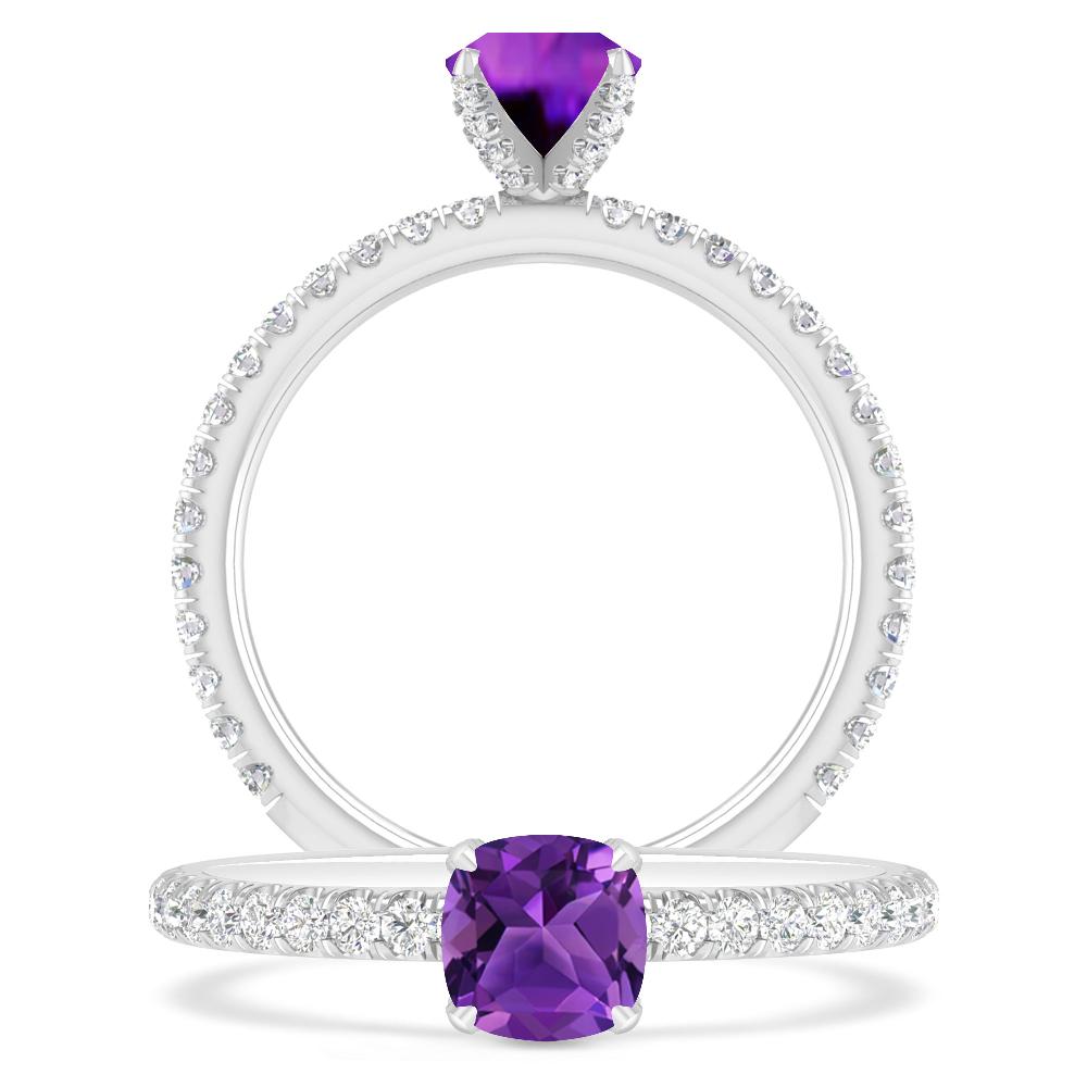 White Gold - Amethyst