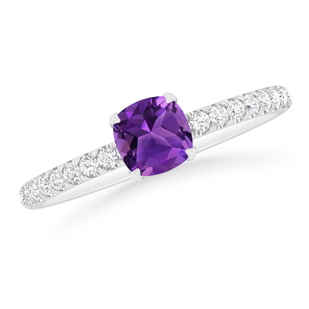 White Gold - Amethyst