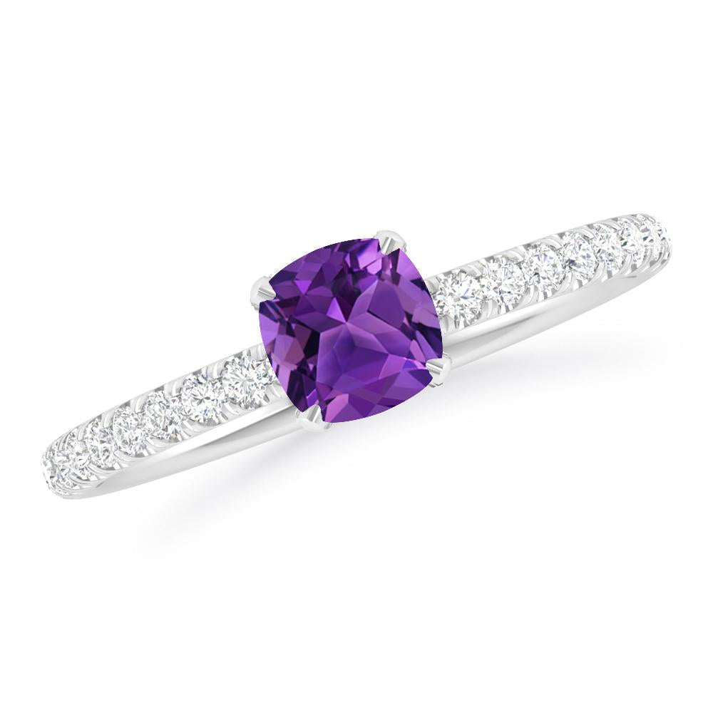 White Gold - Amethyst