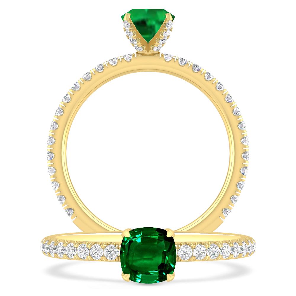 Yellow Gold - Emerald