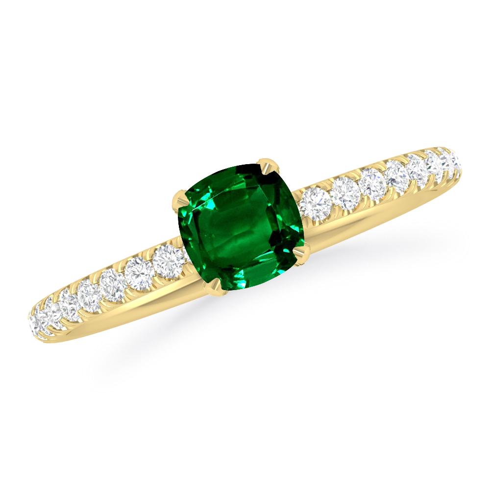 Yellow Gold - Emerald