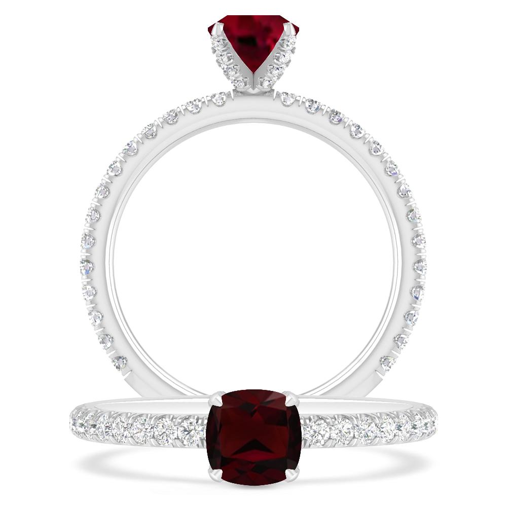 White Gold - Garnet