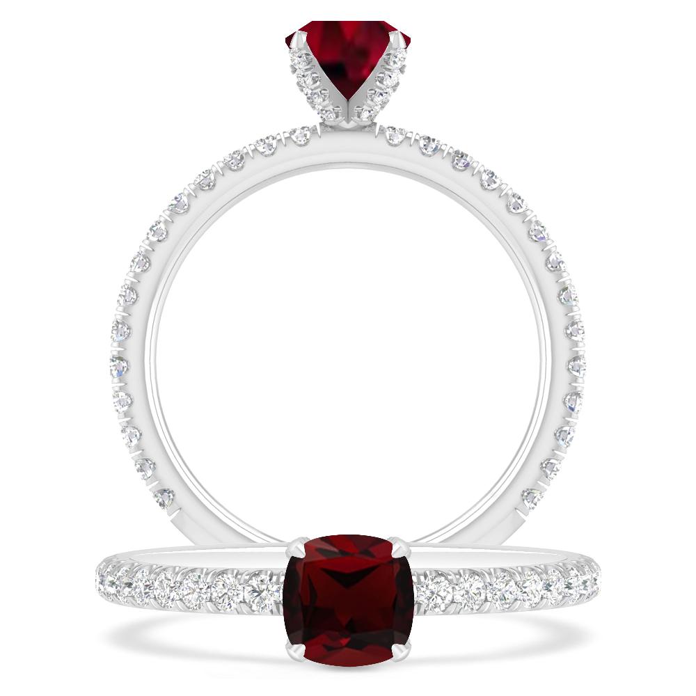 White Gold - Garnet