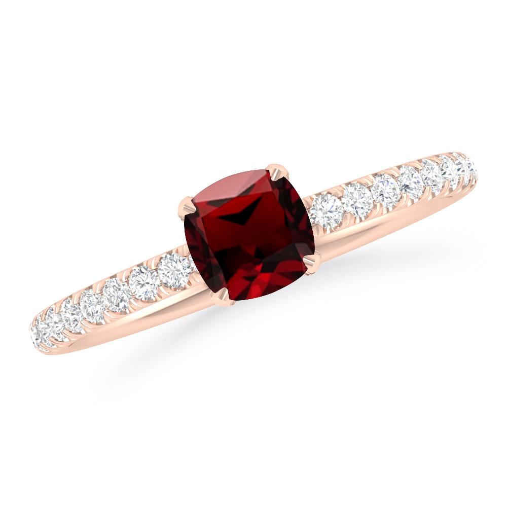 Rose Gold - Garnet