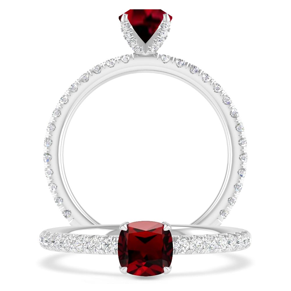 White Gold - Garnet