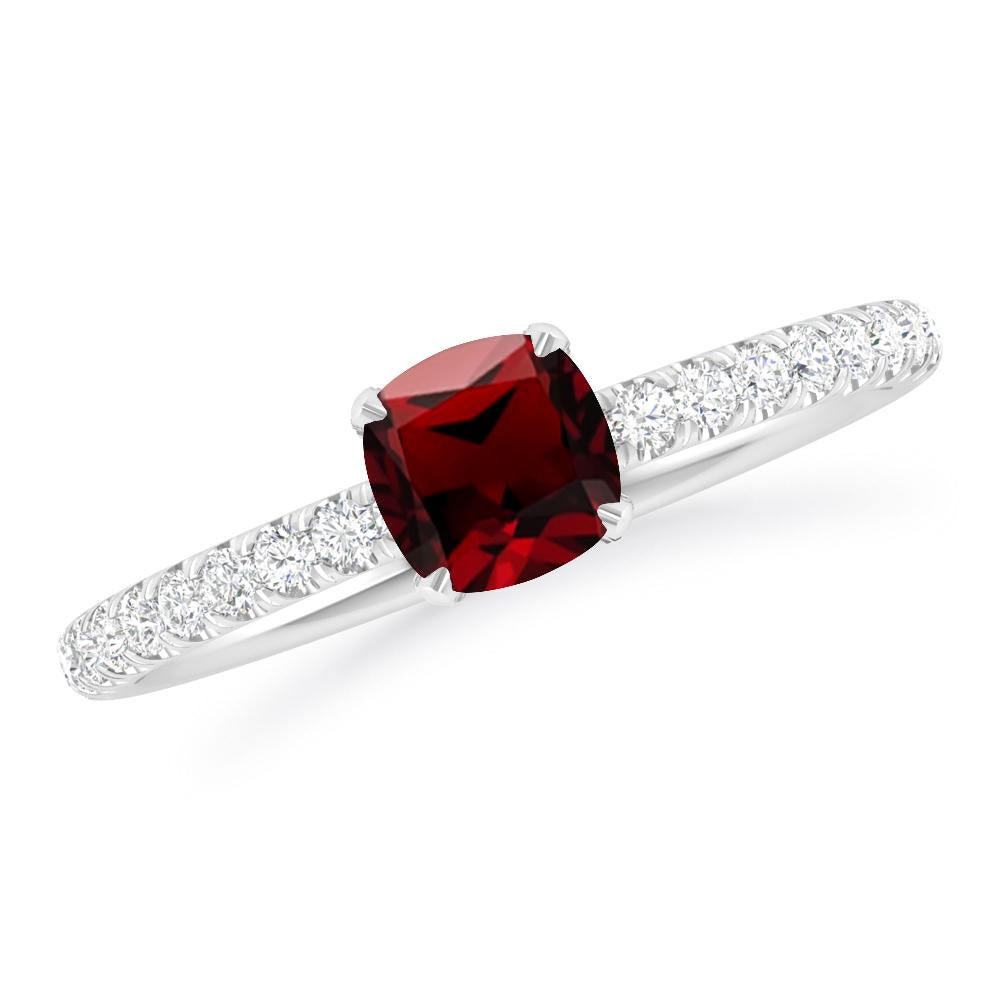 White Gold - Garnet