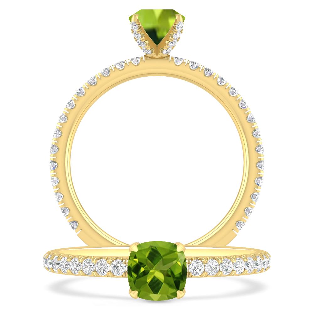 Yellow Gold - Peridot